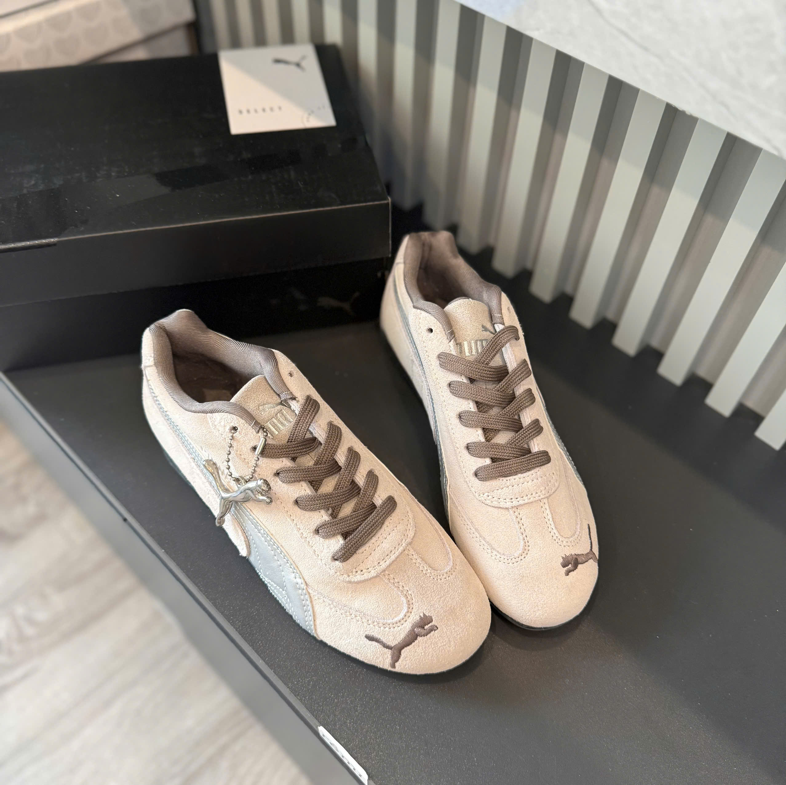 puma speedcat xám bạc