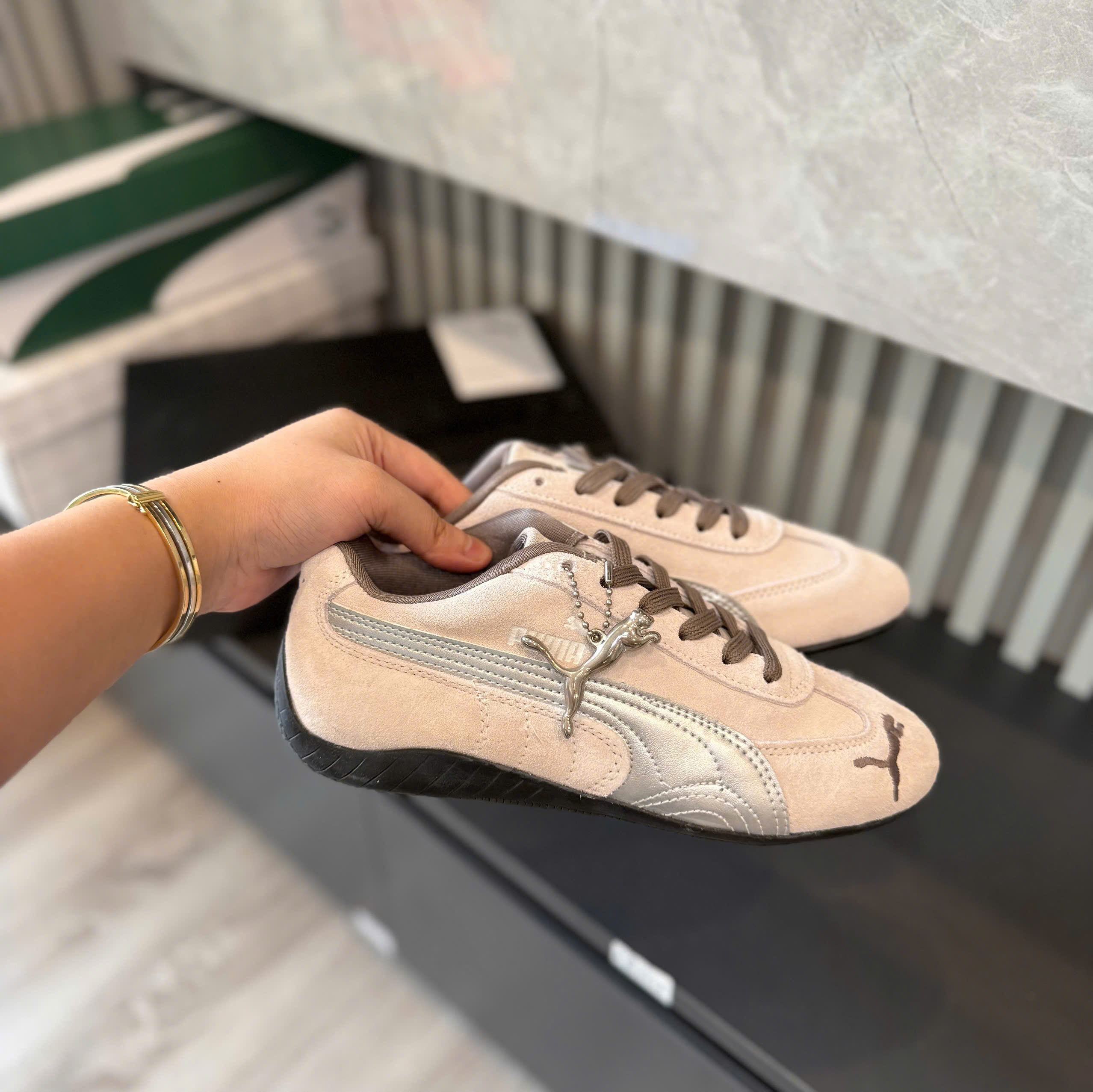 puma speedcat xám bạc