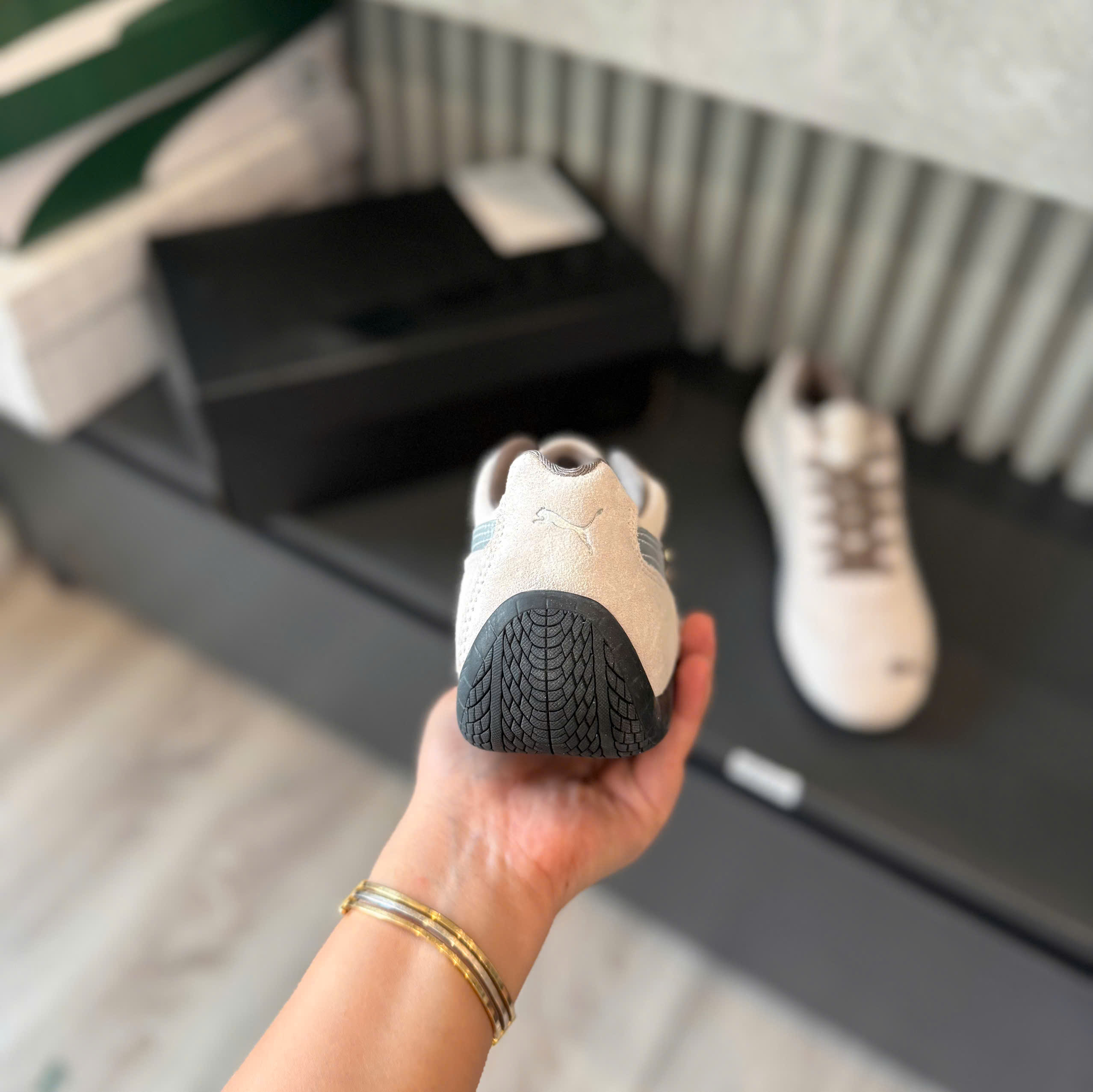 puma speedcat xám bạc