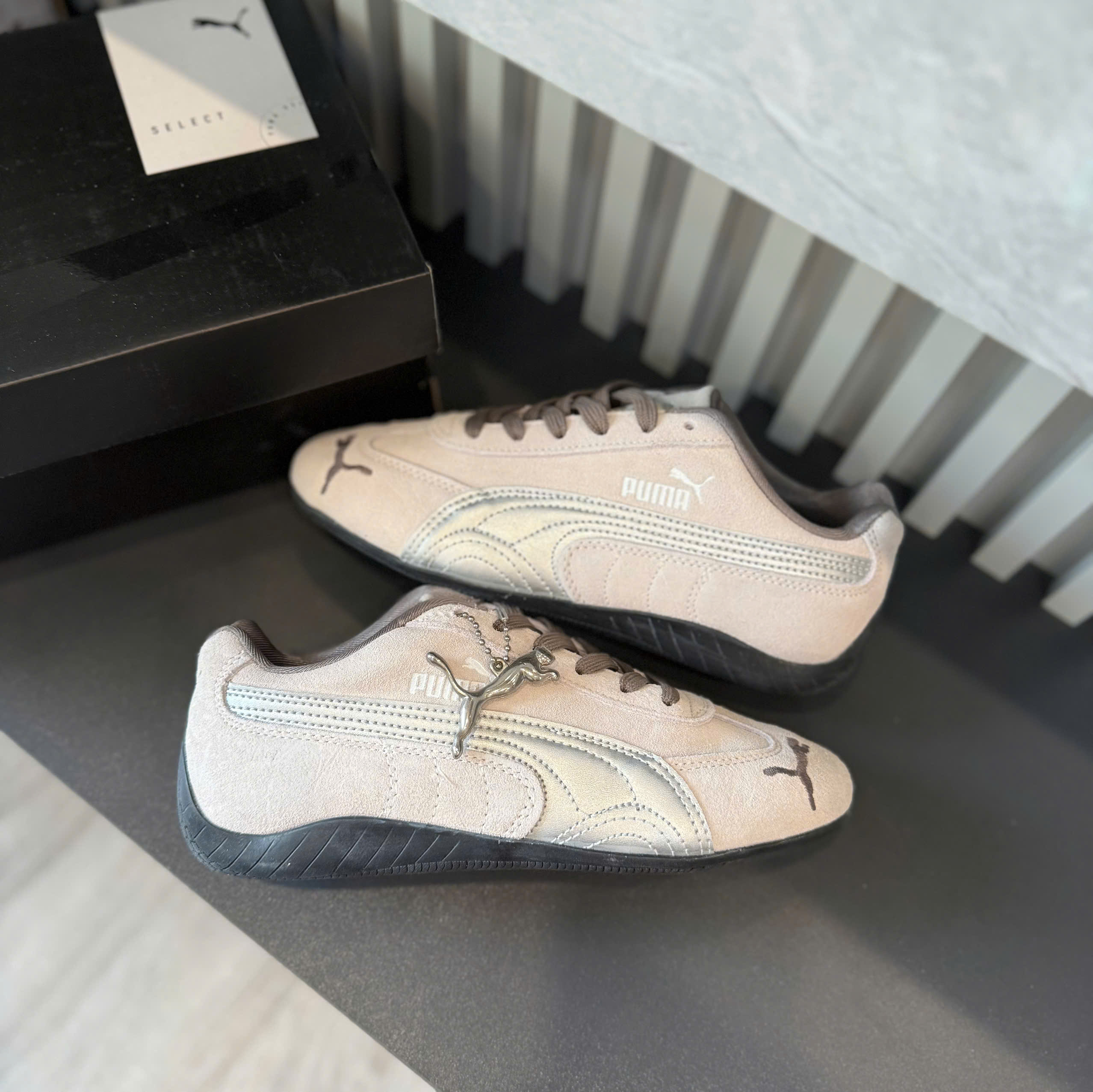 puma speedcat xám bạc