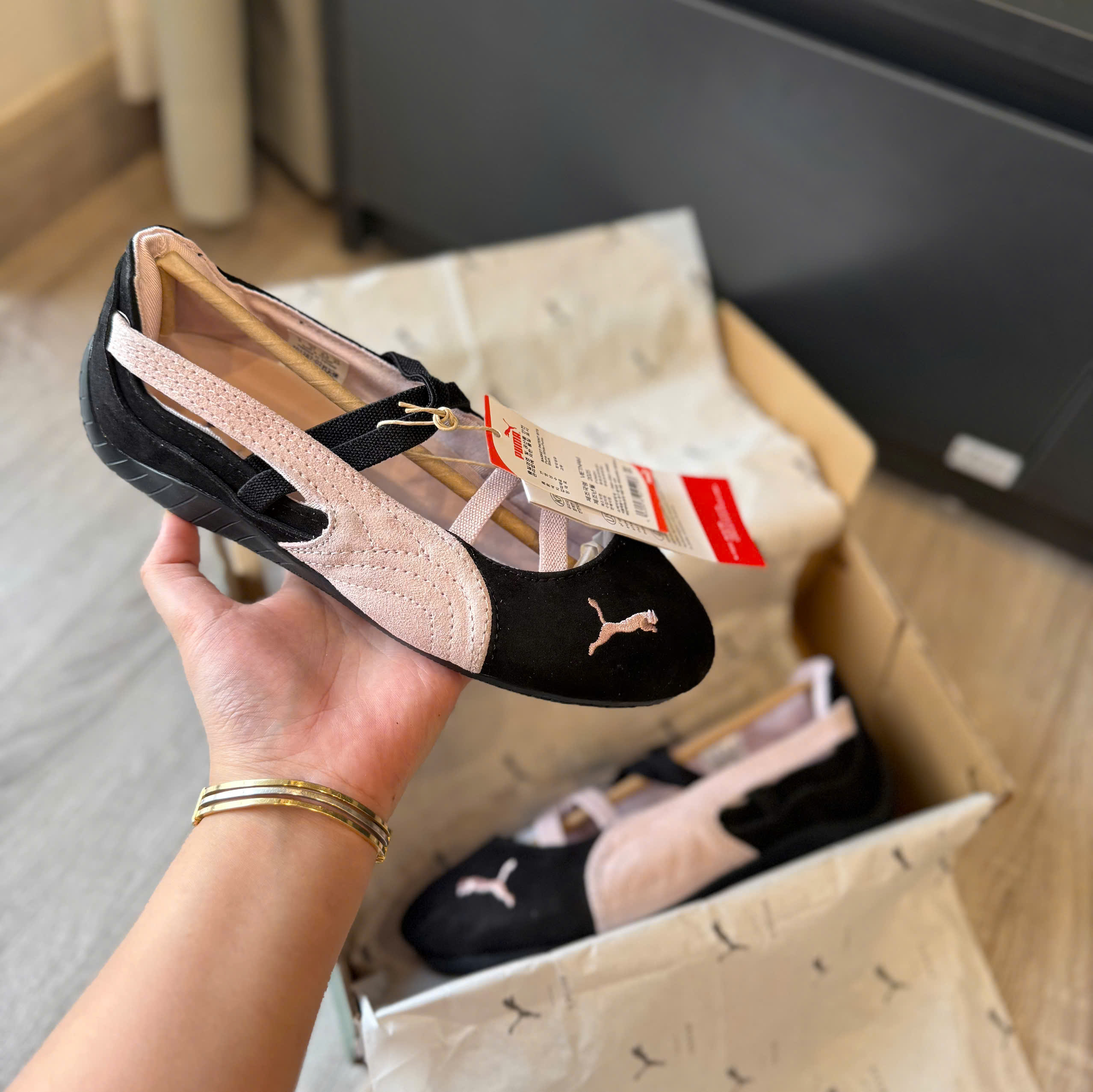 bb puma đen hồng