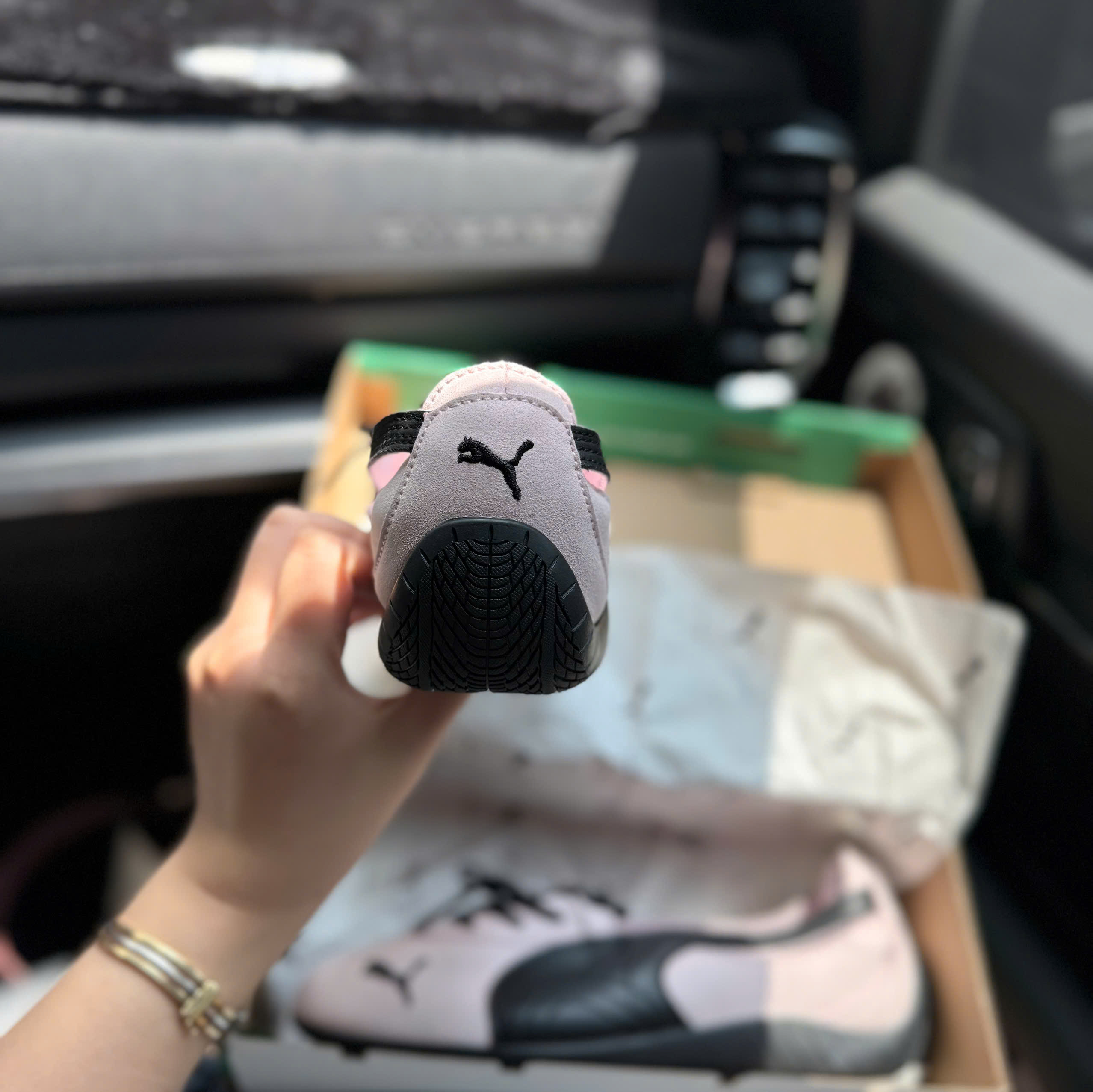 bb puma hồng thắt dây