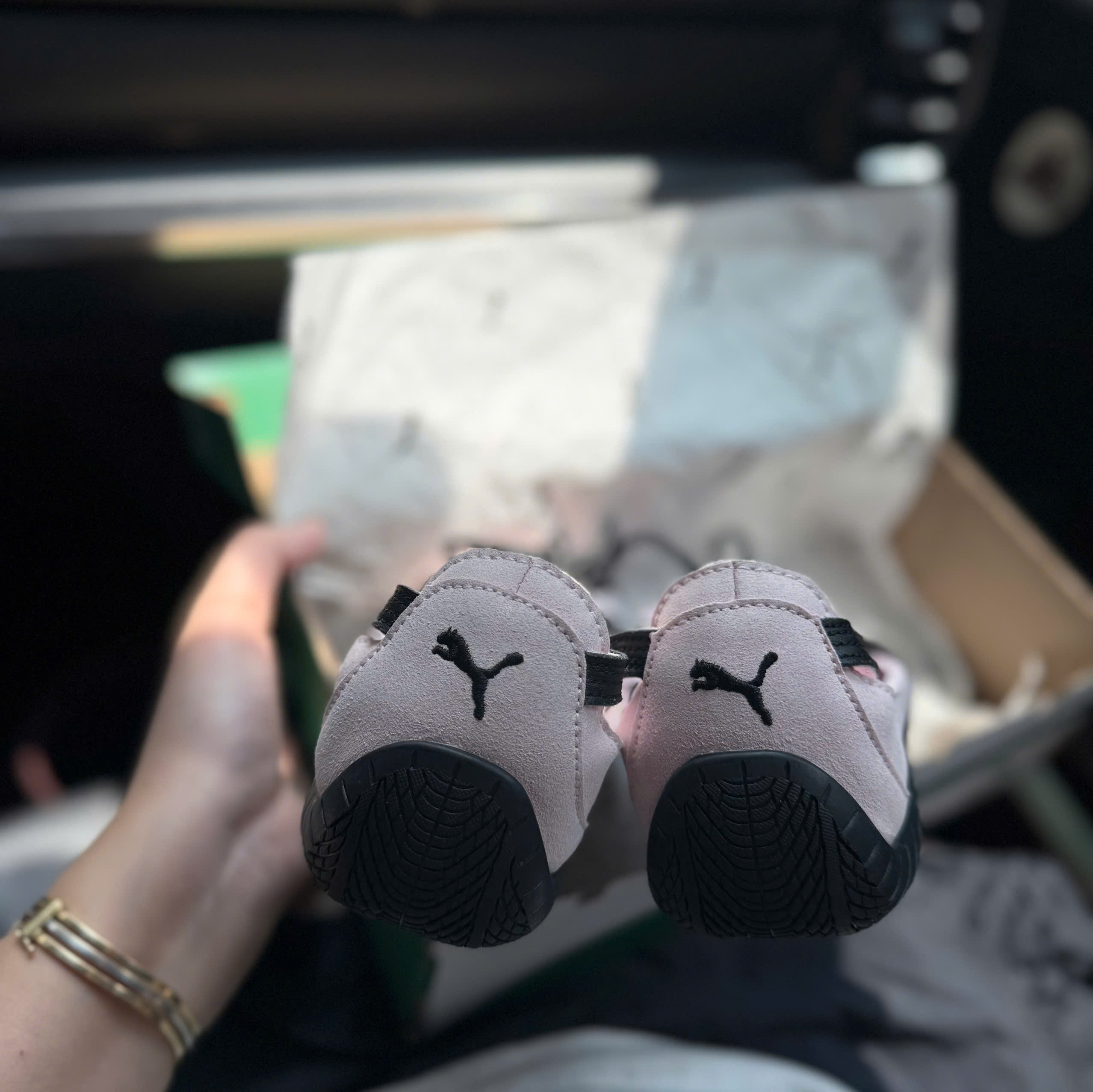bb puma hồng thắt dây