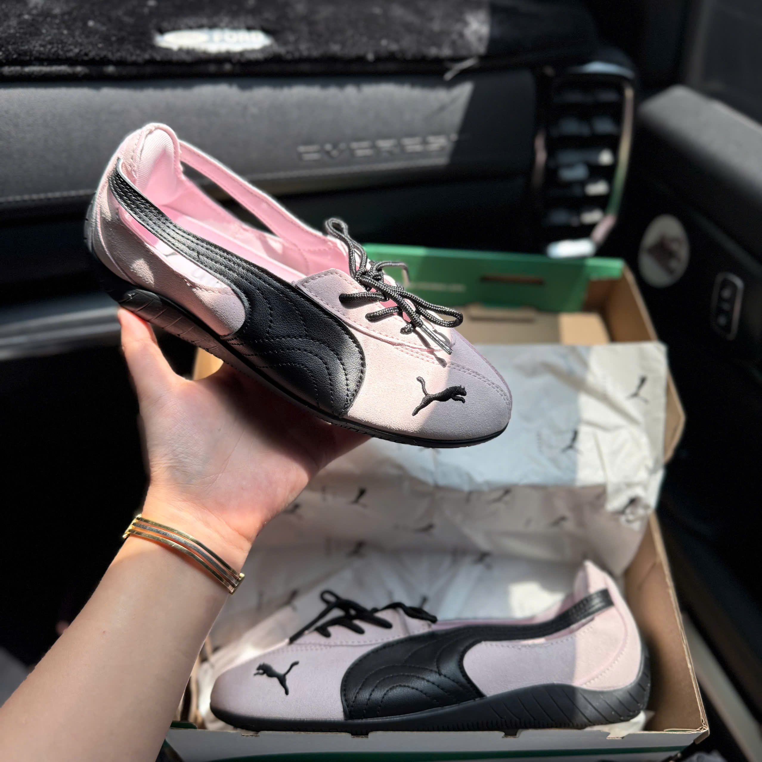 bb puma hồng thắt dây