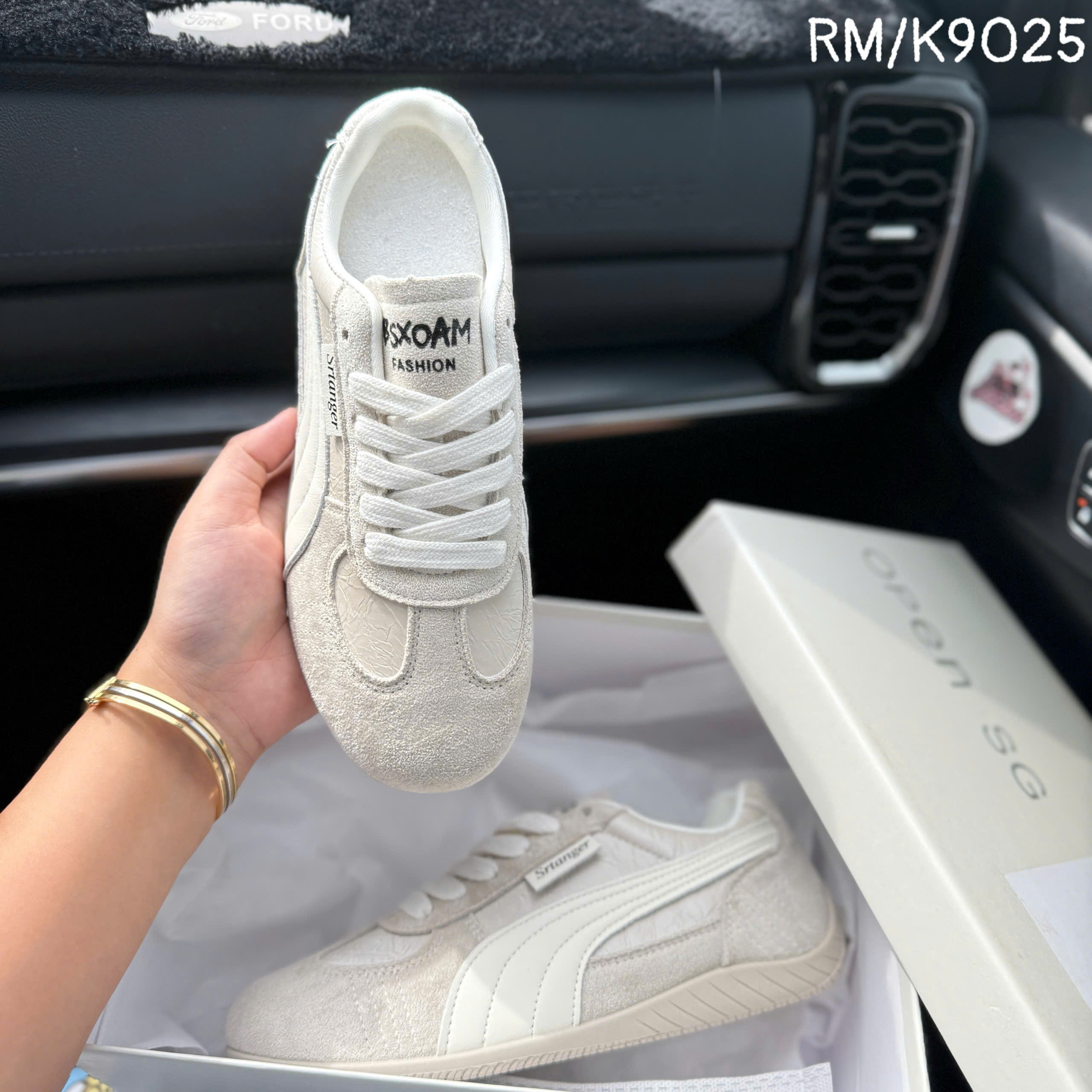 Giày open SG (K9025) xám kem