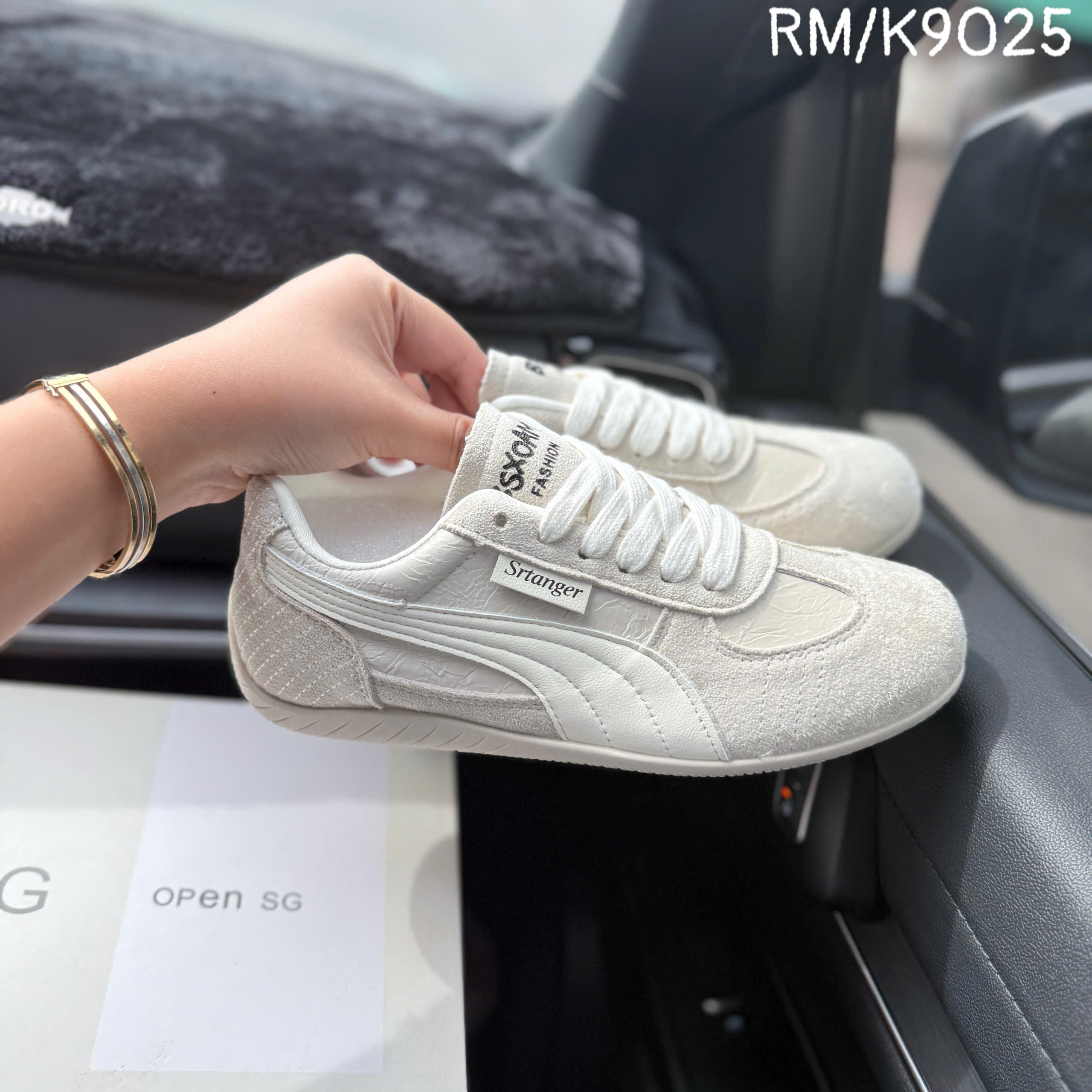 Giày open SG (K9025) xám kem