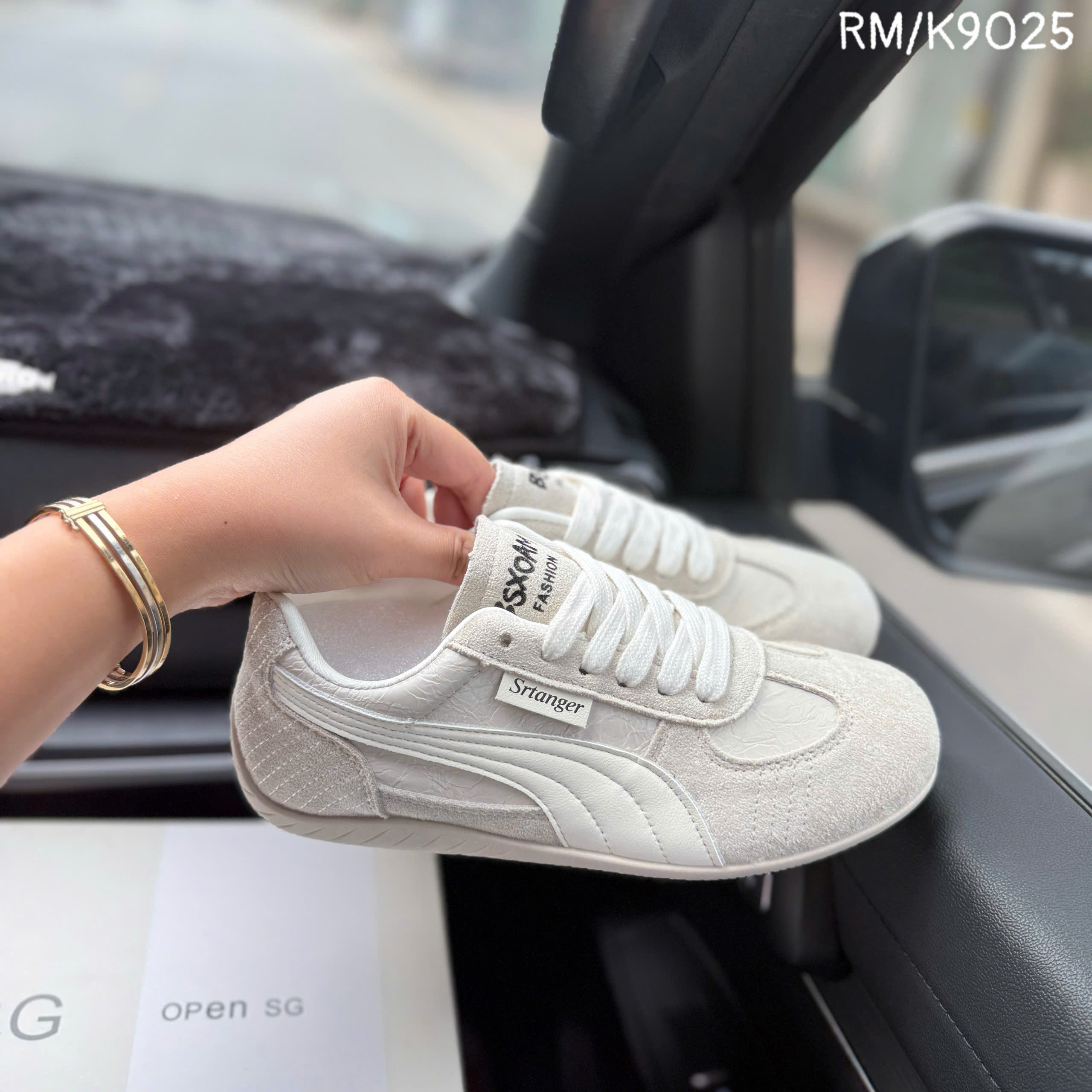 Giày open SG (K9025) xám kem