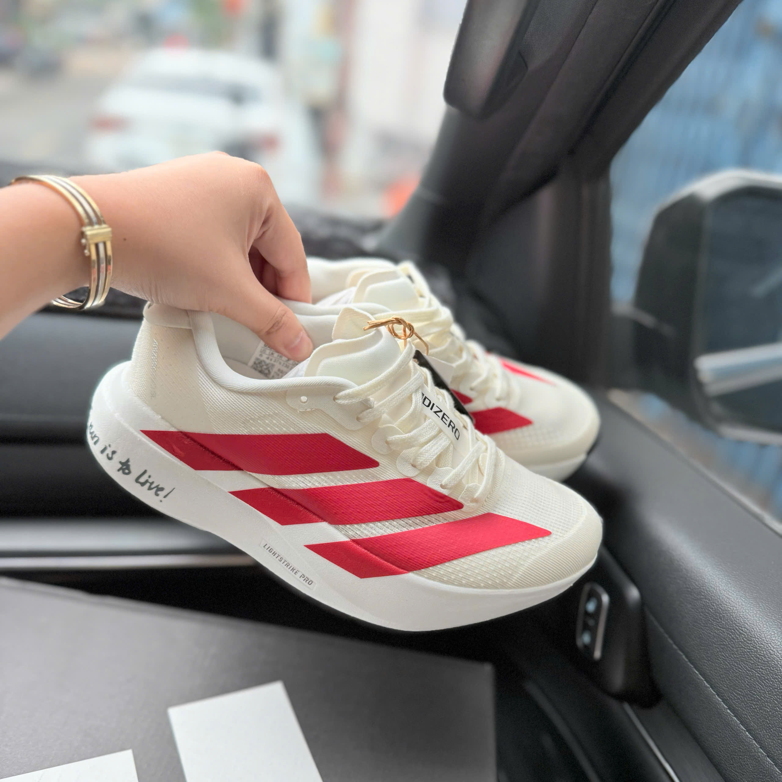 adizero evo trắng đỏ