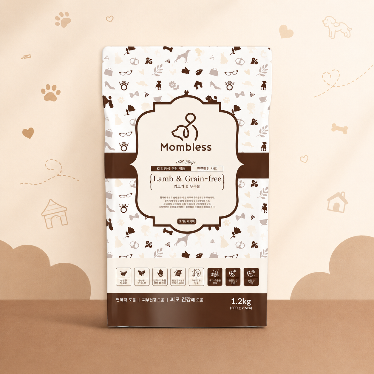 Hạt mềm cho chó Mombless All Stage 1,2kg