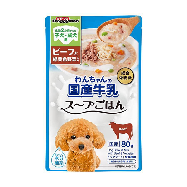 Pate cho chó làm từ sữa bổ sung thịt bò và rau củ DoggyMan 80g