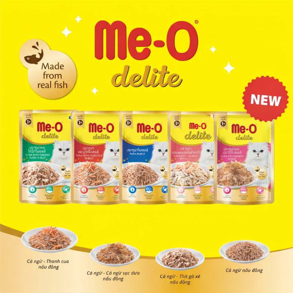 Pate Me-O Delite cho mèo gói 70g