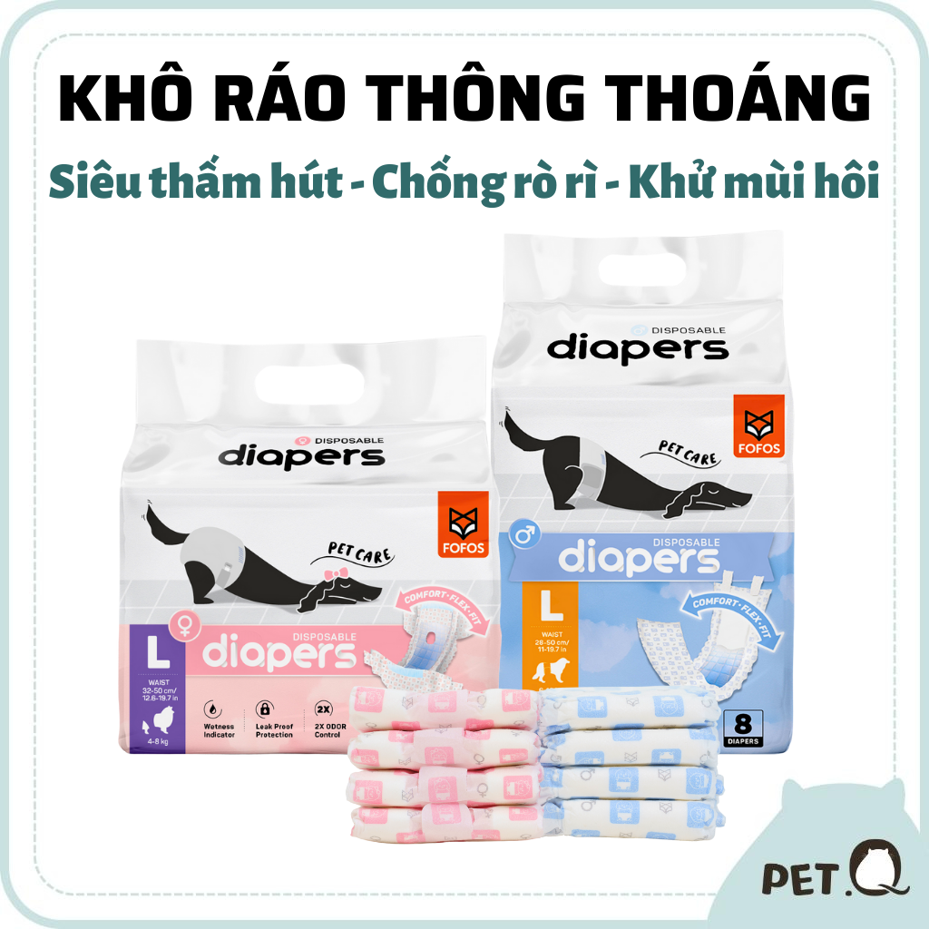 Tã lót mặc cho Chó/Mèo FOFOS