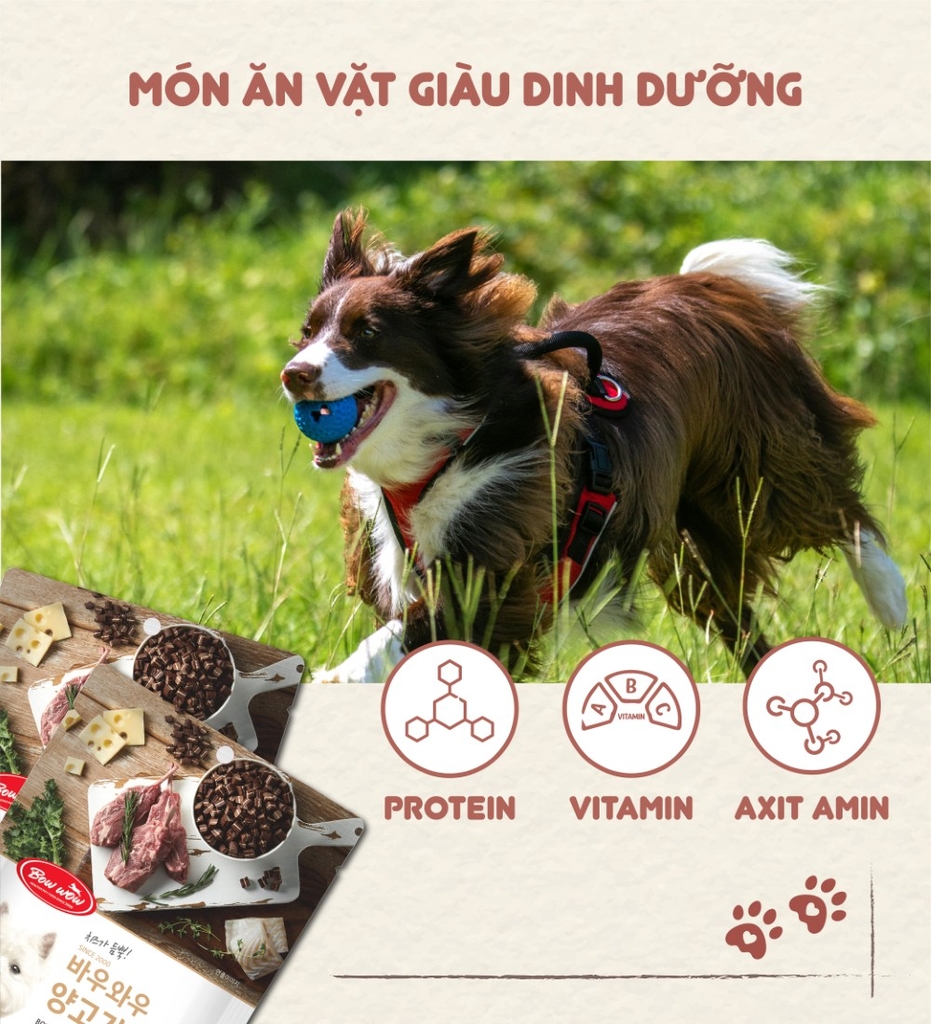 Phô mai thịt cừu Bow Wow 100g