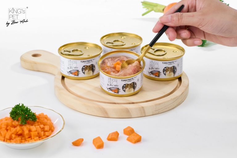 PATE LON CÁ NGỪ JELLY TOPPING CÀ RỐT KING'S PET BY BAO ANH 85G