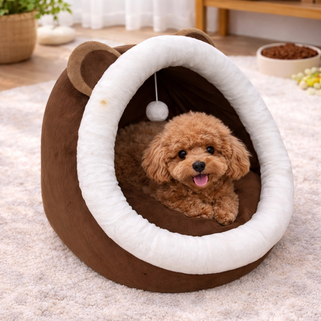 Giường nằm Tai Gấu cho thú cưng