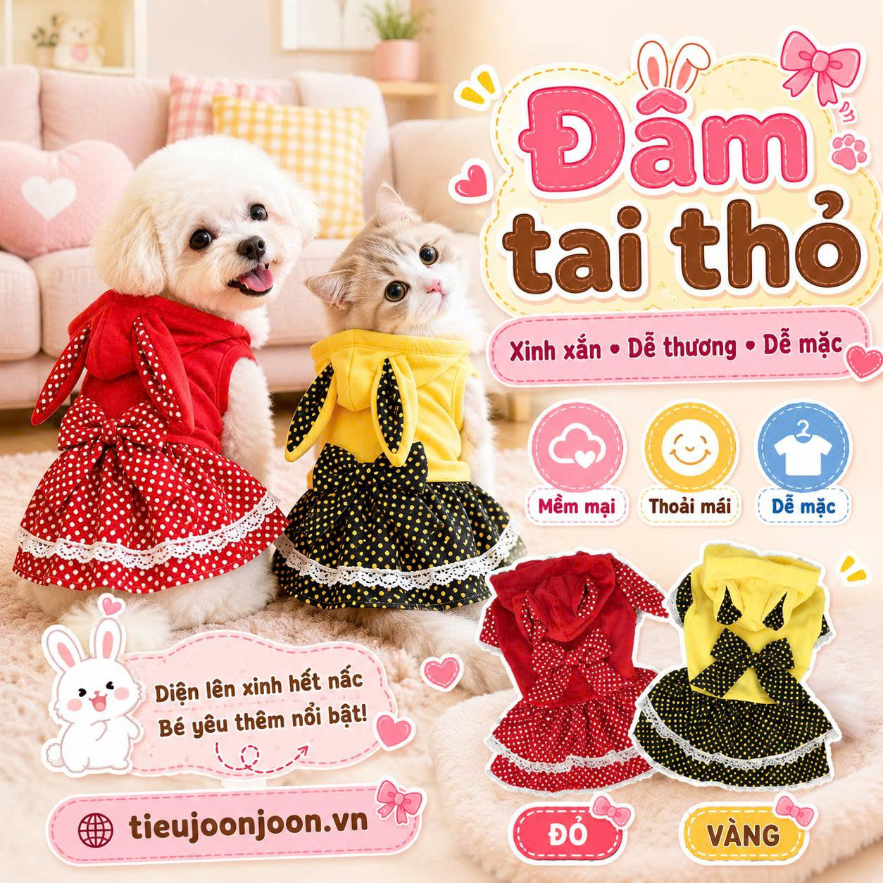 Đầm tai thỏ