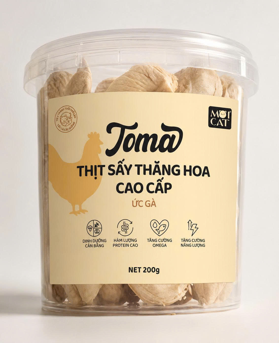 Ức Gà sấy Toma 200g