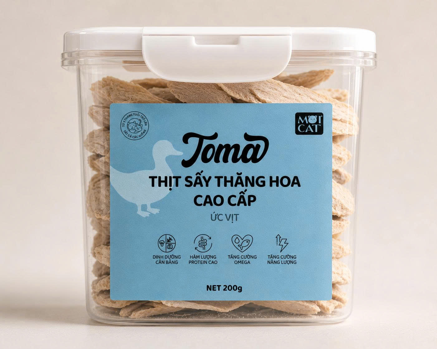Ức Vịt sấy Toma 200g