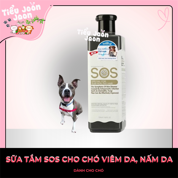 Sữa tắm SOS đen hỗ trợ viêm da cho chó 530ml