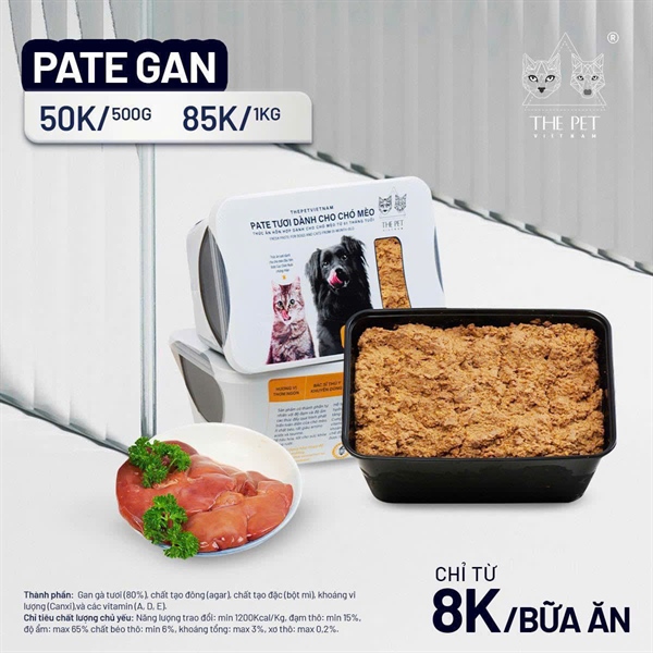 The Pet Pate gan (Chicken liver) hộp 1kg