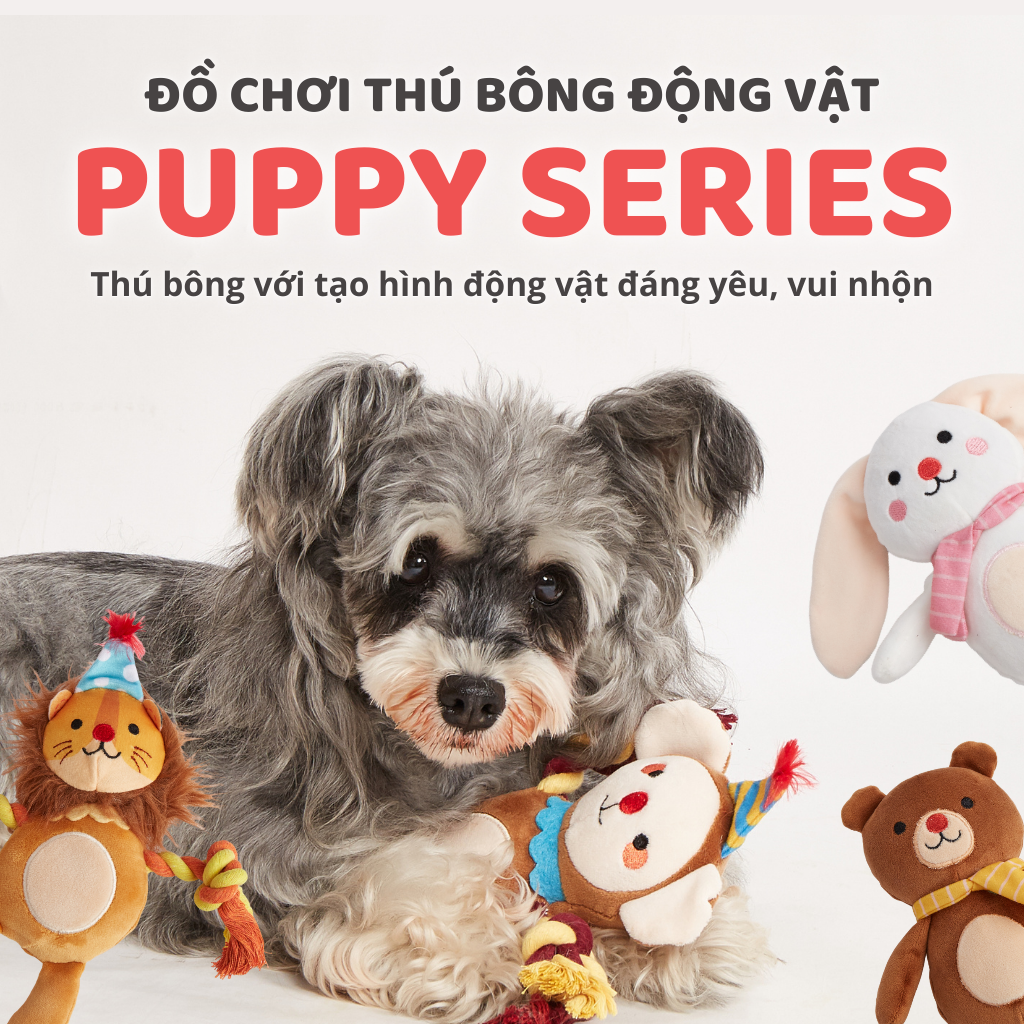 Đồ chơi thú bông cho chó hình con thỏ FOFOS
