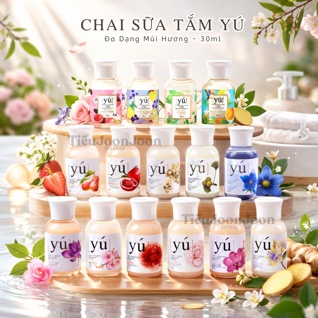Dầu tắm Yú cho chó mèo 30ml (Mini Size)