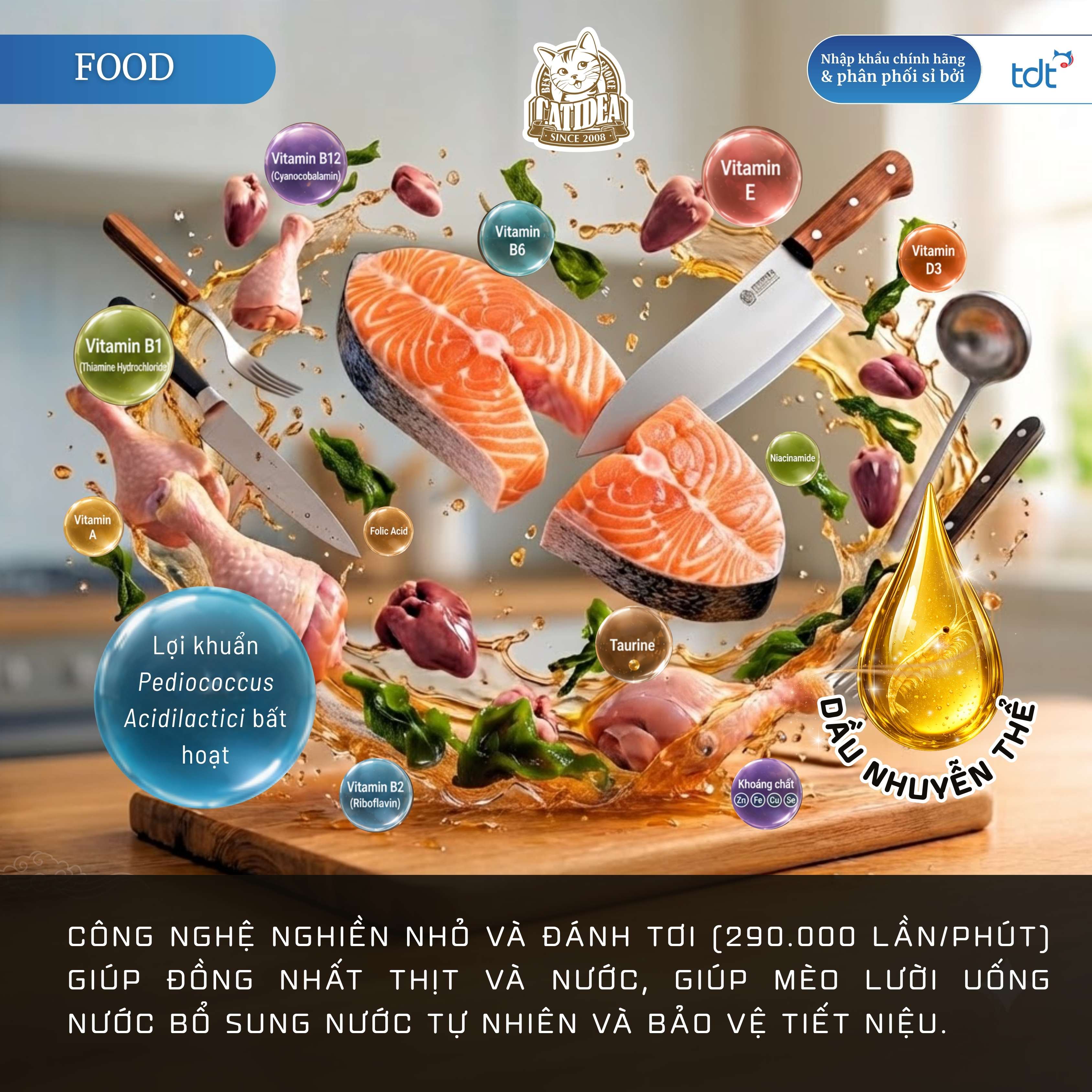 PATE GÓI CATIDEA 35G_CÁ HỒI + RONG BIỂN + DẦU NHUYỄN THỂ