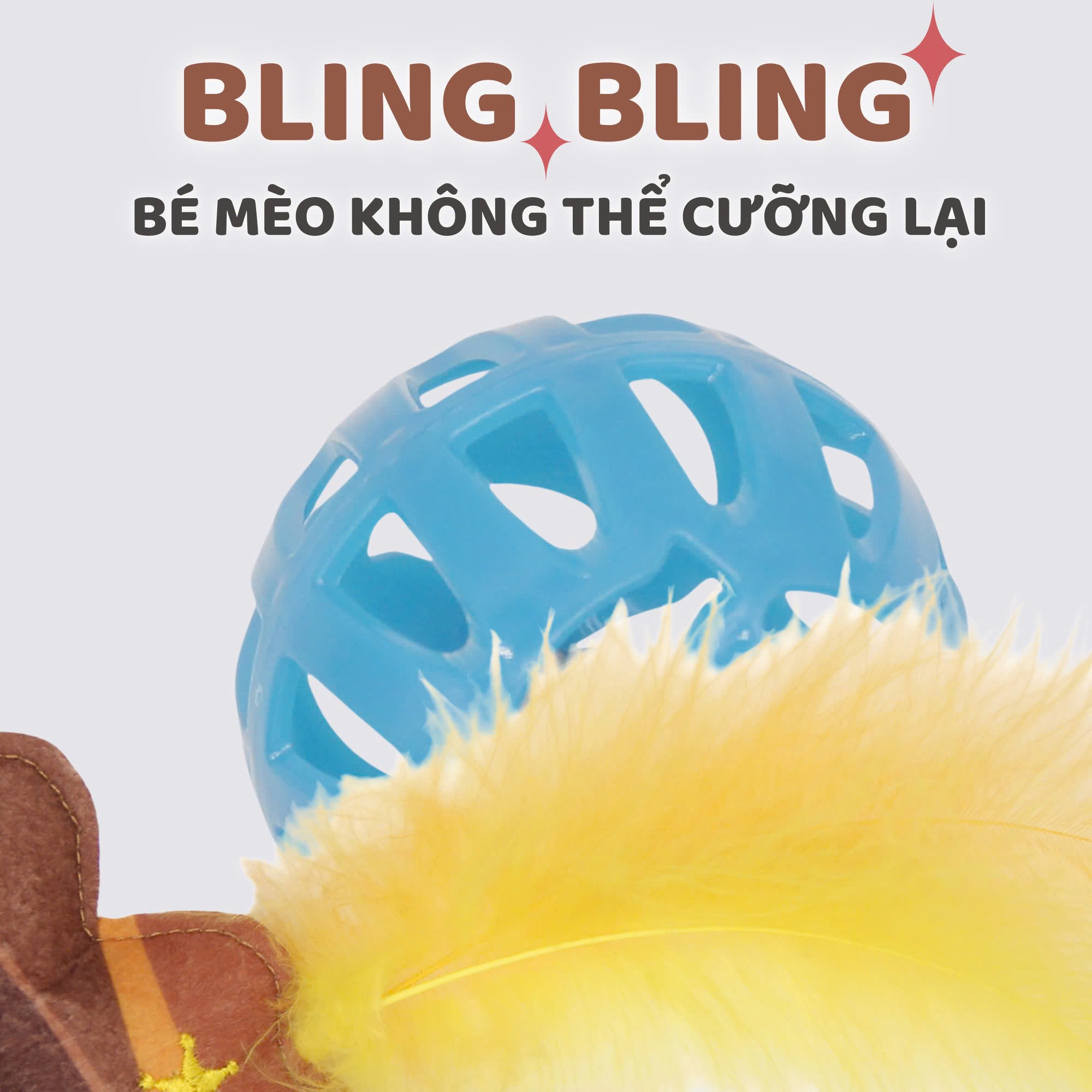 Đồ chơi cho mèo Vịt cao bồi - Set 6 cái FOFOS