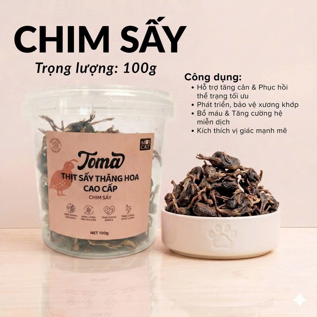 Chim cút sấy Toma 100g