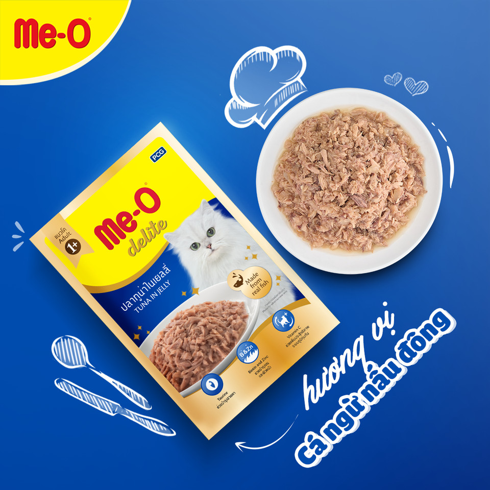 Pate Me-O Delite cho mèo gói 70g