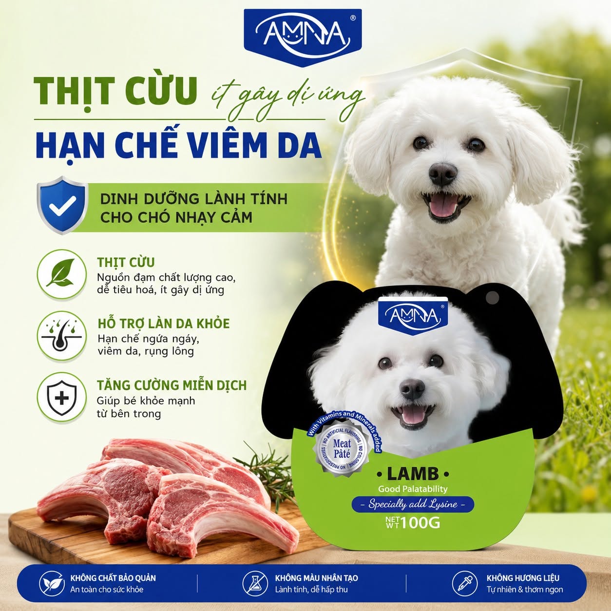 Amna - Pate Thịt Cừu Nhuyễn 100g