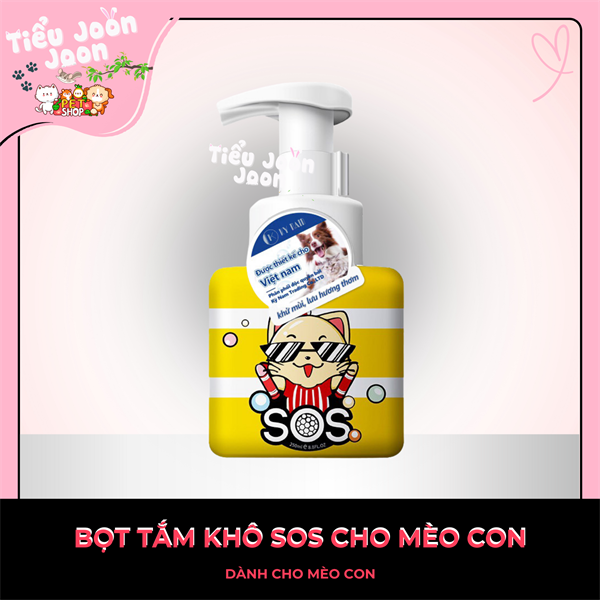 SOS-Bọt tắm khô cho mèo 250ml