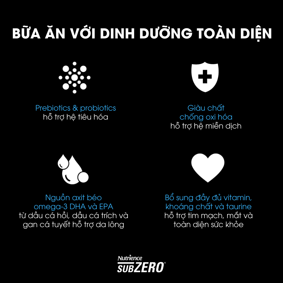 NT Subzero cho Mèo - Cá biển cao cấp và rau củ quả tự nhiên (Cho mọi giống mèo ở mọi lứa tuổi) - NEW LOOK