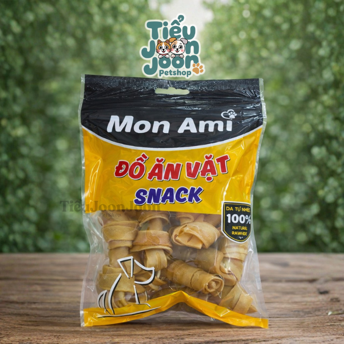 MON AMI CHEWIE - 10 XƯƠNG NƠ BẰNG DA BÒ 7,5cm