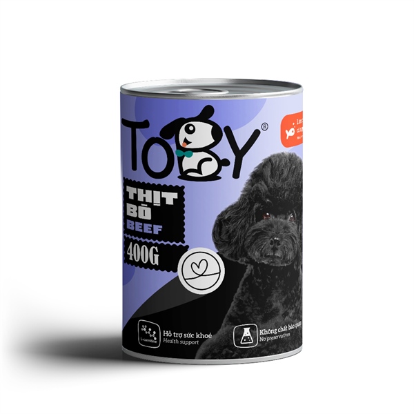 Pate cho chó TOBY lon 400g