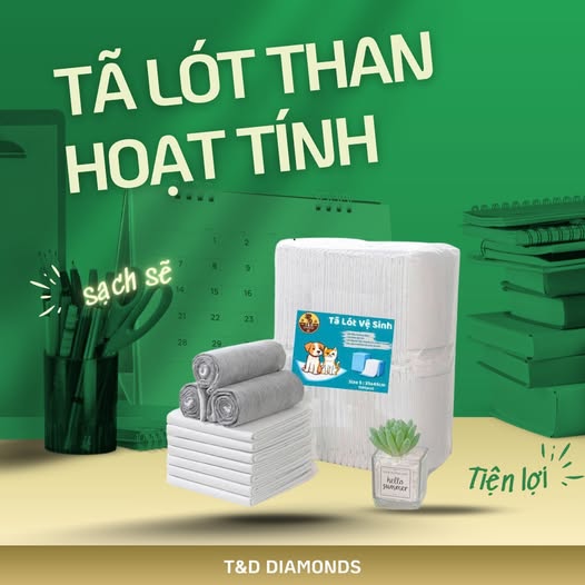 Tã than hoạt tính T&D - size M