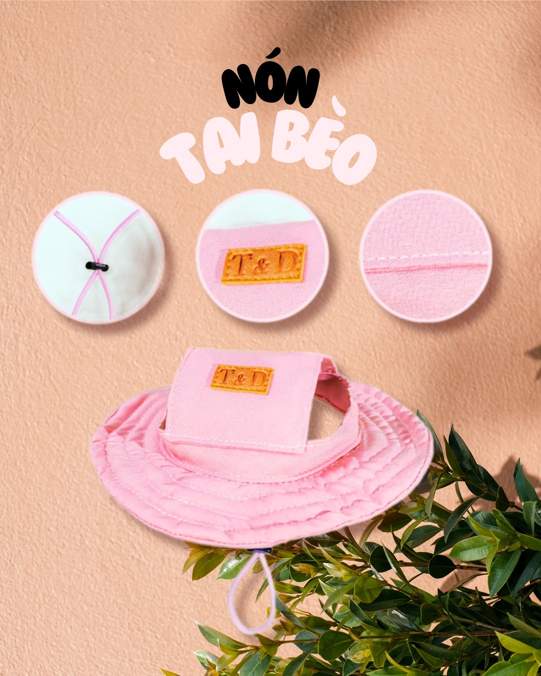 Nón tai bèo T&D size L