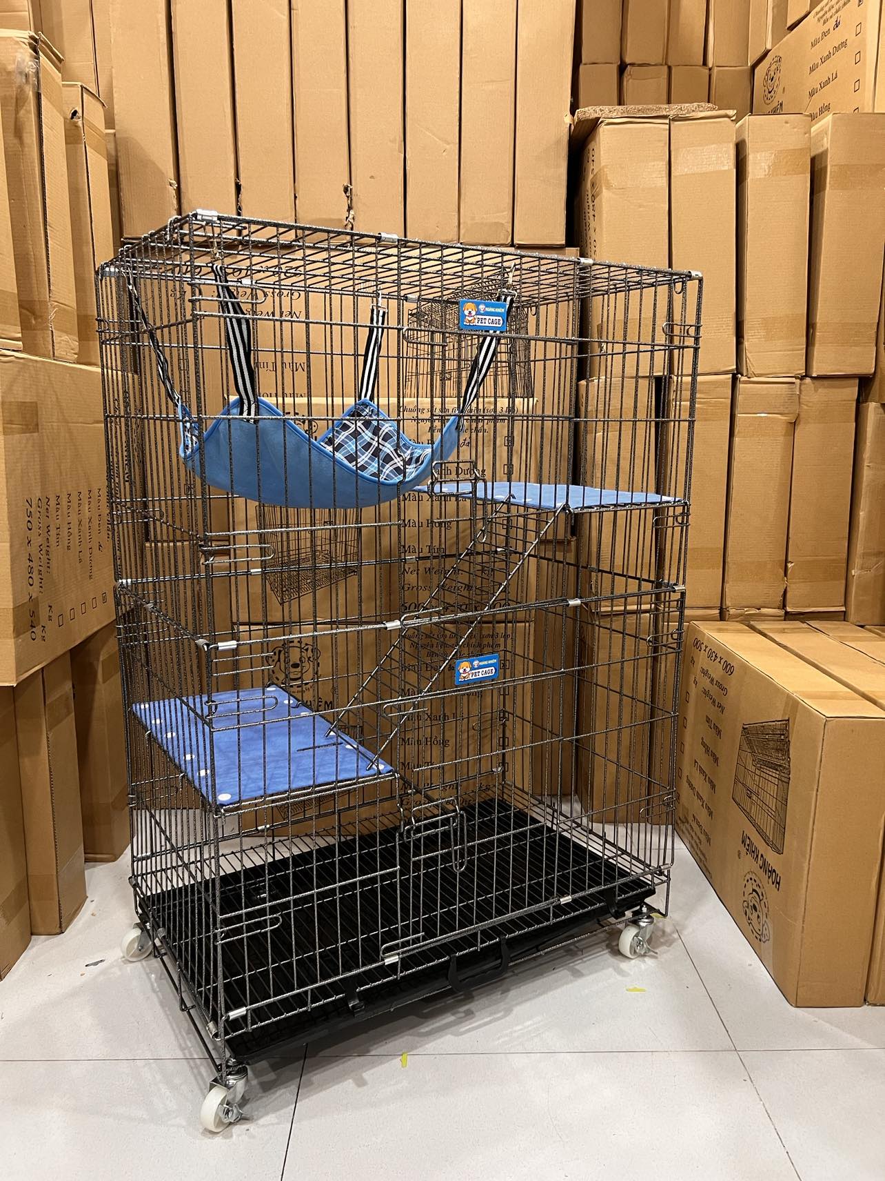 Chuồng sắt mèo HOÀNG KHIÊM