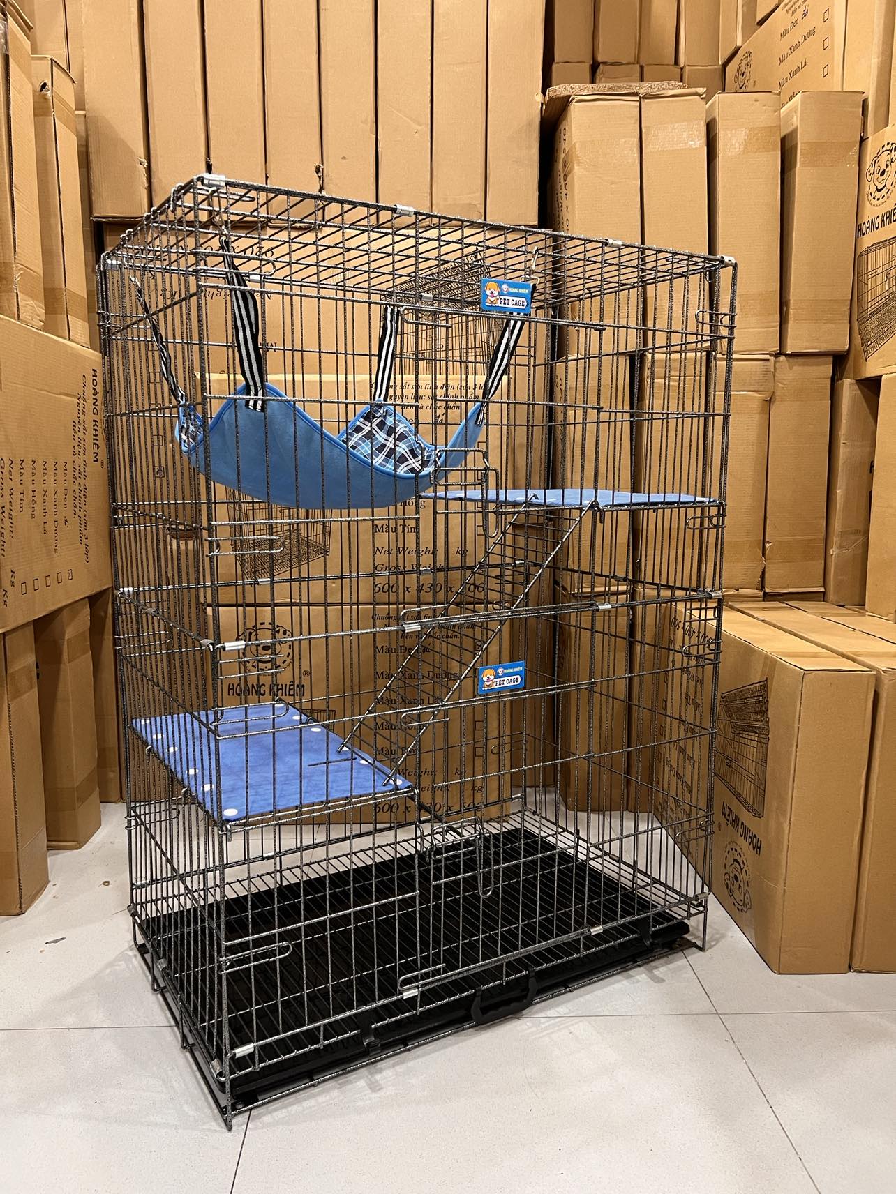 Chuồng sắt mèo HOÀNG KHIÊM