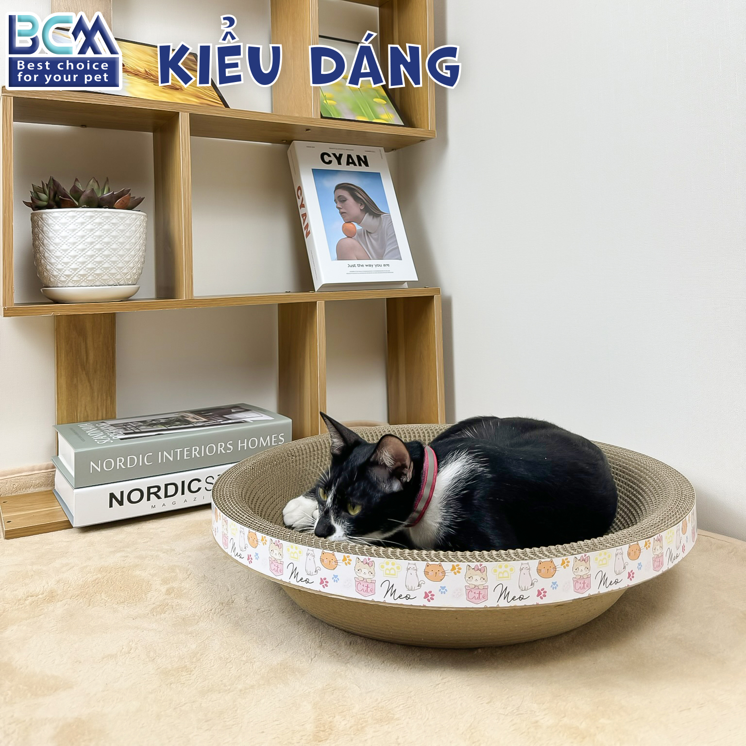 Ổ cào tròn cho Mèo BCM PET 45cm