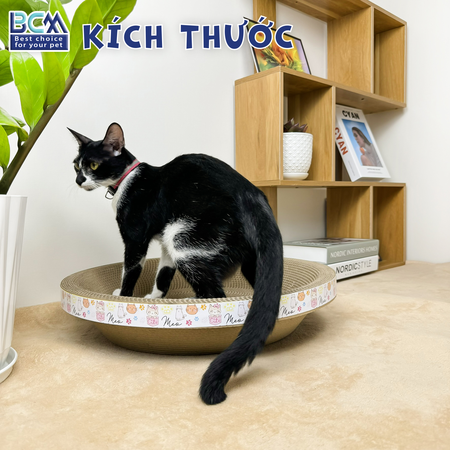 Ổ cào tròn cho Mèo BCM PET 45cm