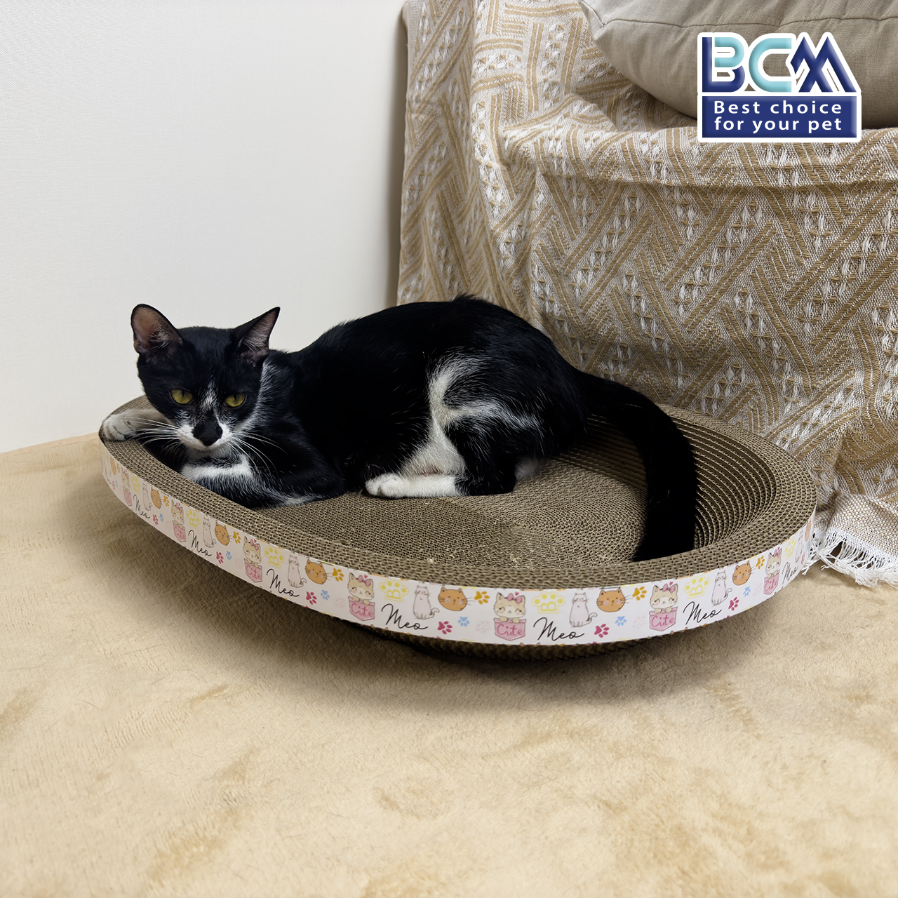 Ổ cào Elip cho Mèo BCM PET 46cm
