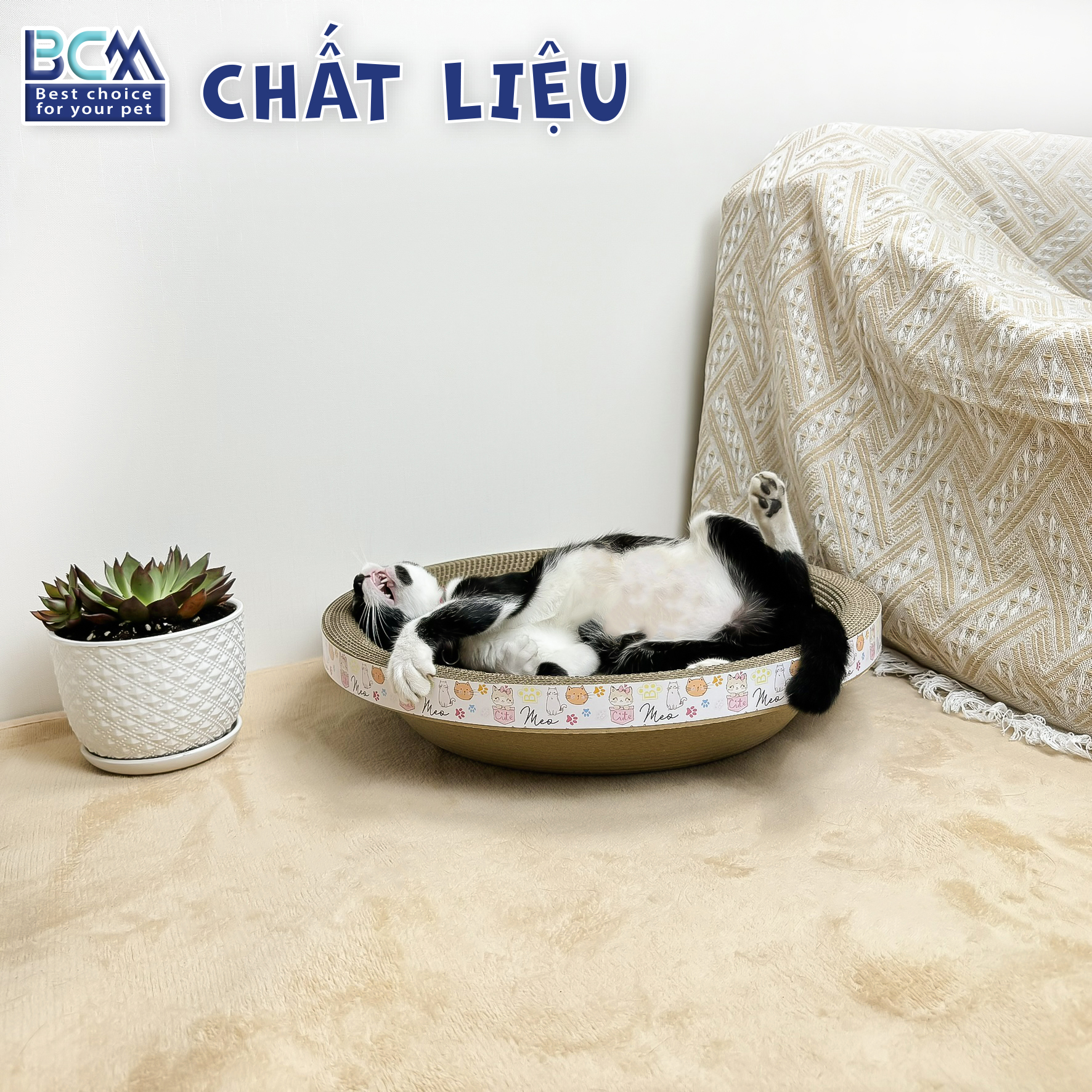 Ổ cào tròn cho Mèo BCM PET 45cm