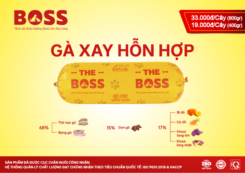 THE BOSS Gà xay hỗn hợp 800g