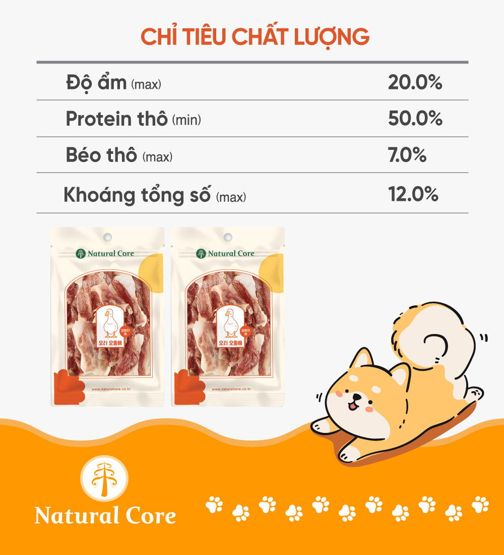 Sụn Vịt Natural Core 55g