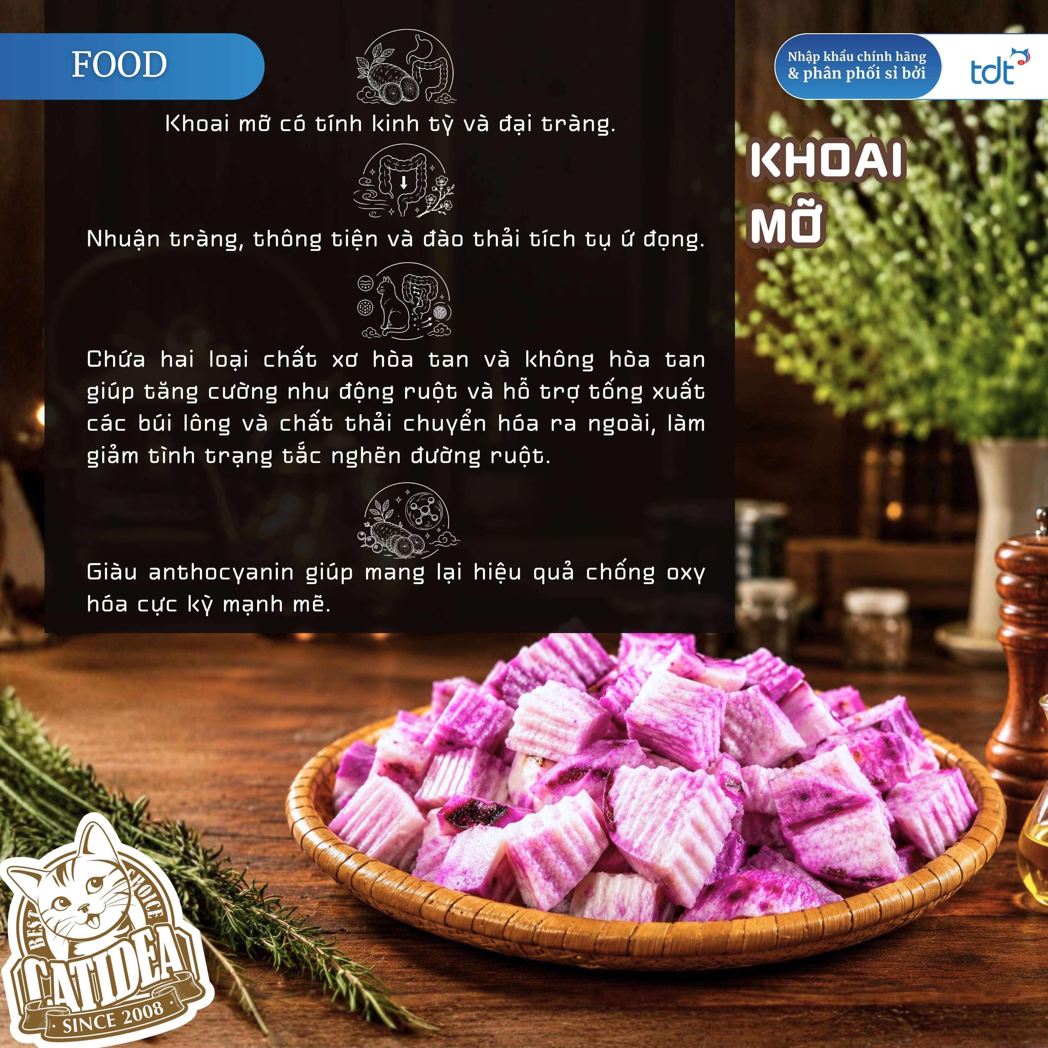 PATE GÓI CATIDEA 35G_THỊT BÒ + KHOAI MỠ + DẦU NHUYỄN THỂ