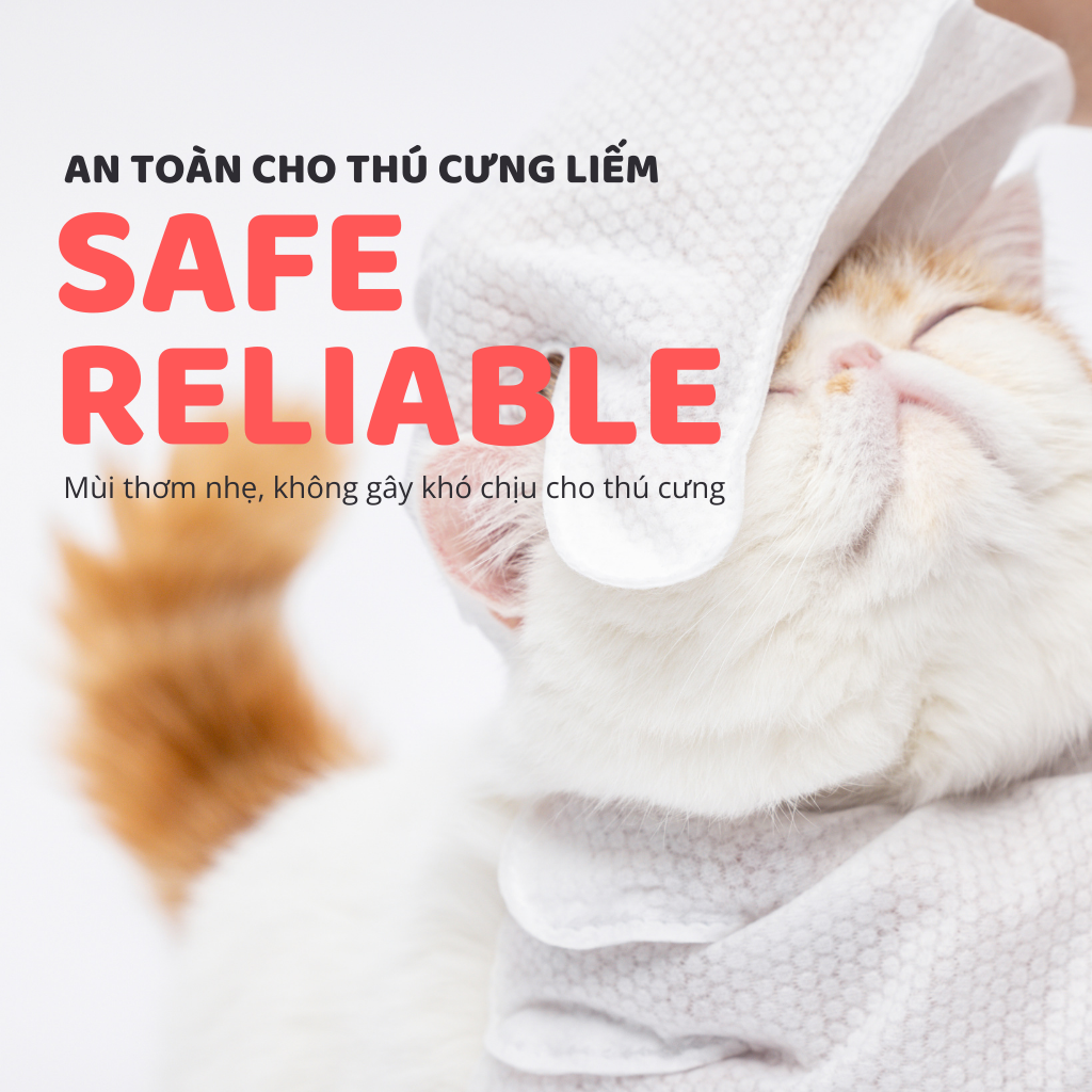 Khăn tắm dùng 1 lần cho thú cưng FOFOS