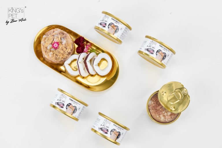 PATE LON CÁ NGỪ JELLY TOPPING MỰC ỐNG KING'S PET BY BAO ANH 85G