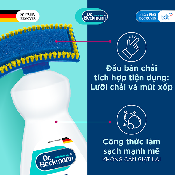 DUNG DỊCH TẨY VẾT BẨN VÀ KHỬ MÙI THÚ CƯNG DR. BECKMANN 650ml