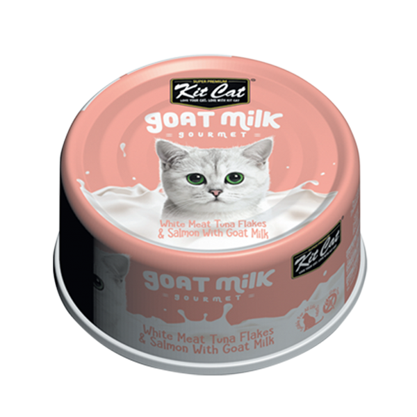 Pate sữa dê Kit Cat cá ngừ & cá hồi 70g - HỒNG CAM